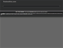 Tablet Screenshot of findmethis.com